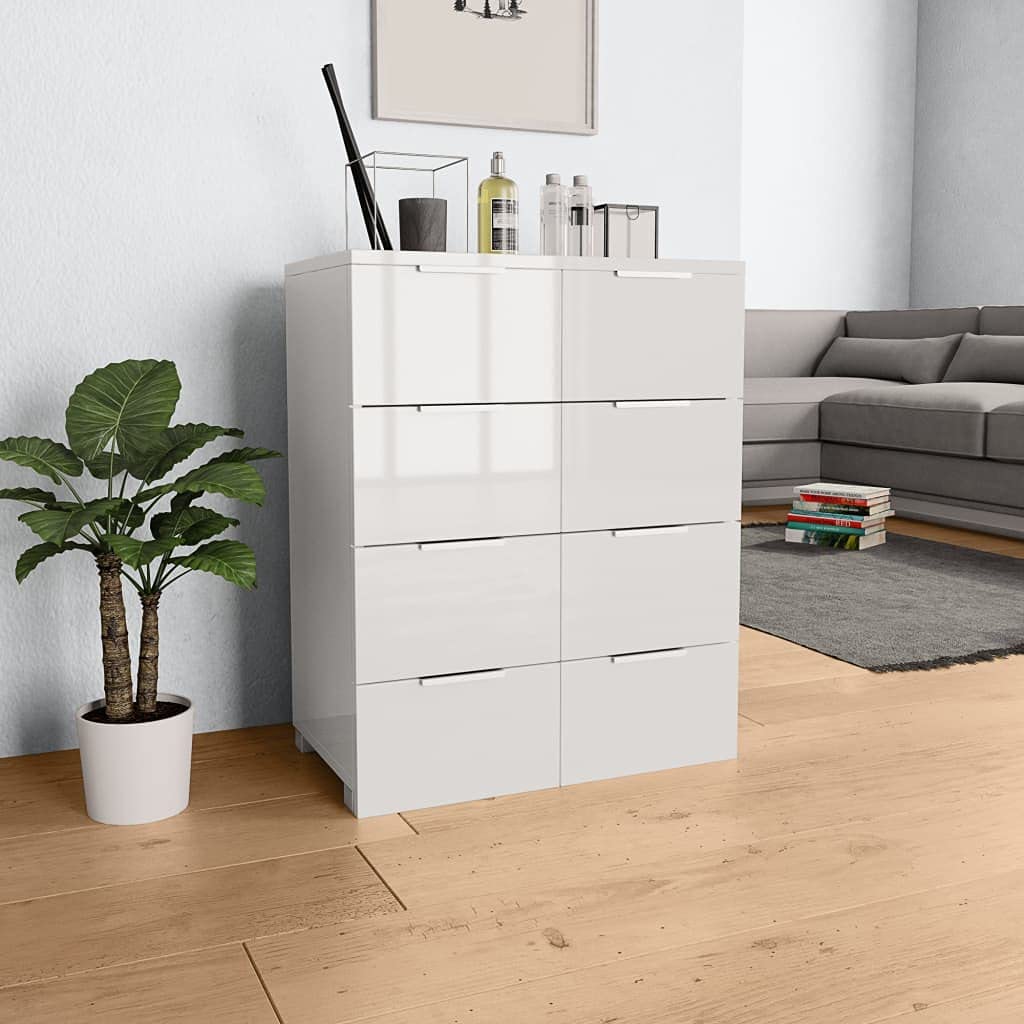 ホワイト 高光沢 チェスト Amazon｜モダンホワイト高光沢チェスト 60x35x76cm 寝室収納